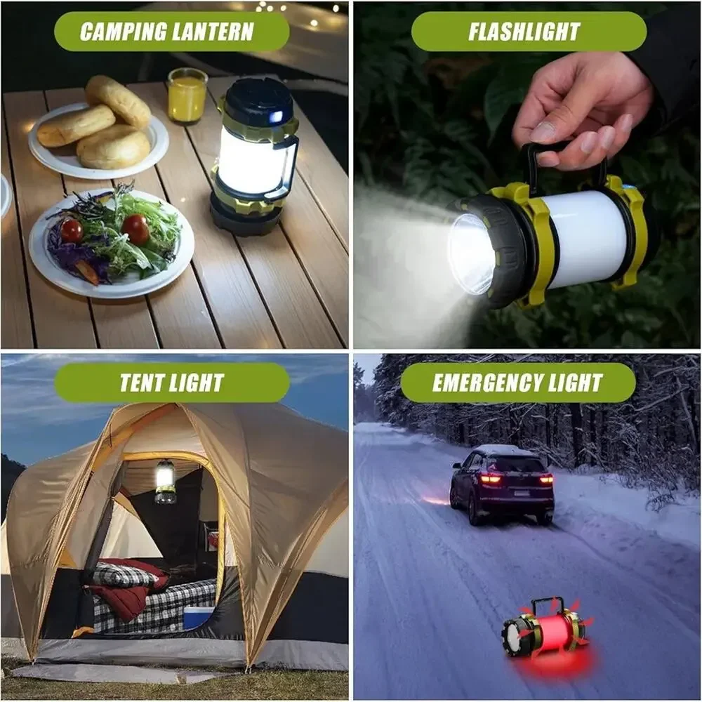 AlpsWolf Camping Lantern Rechargeable Camping Flashlight 4000 Capacity Power ...